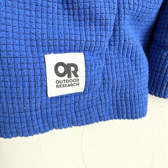 Outdoor Research Women's XL Blue Sweater Trail Mix Waffle Knit Athleisure Trails - Picture 3 of 15